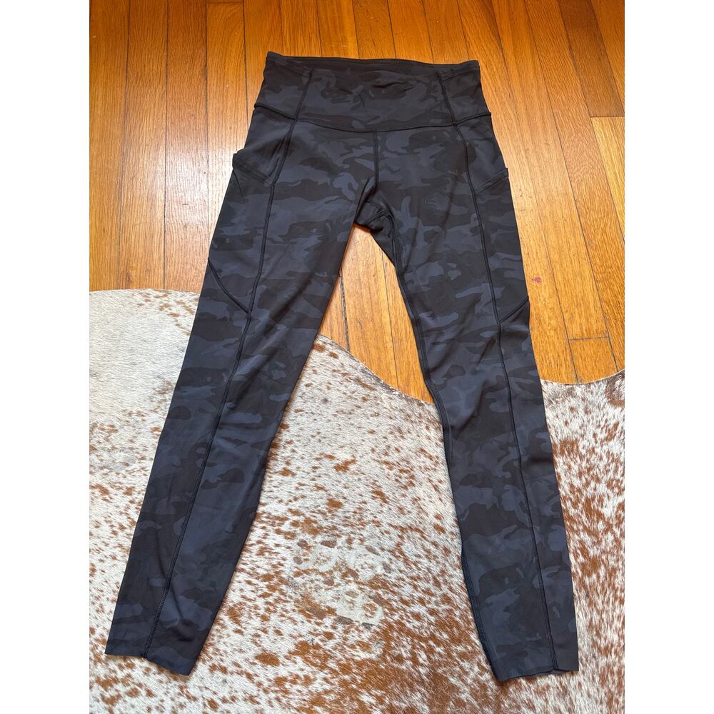 Lululemon Fast and Free Tight II 25" Non Reflective Nulux Heritage 365 Camo Sz 6